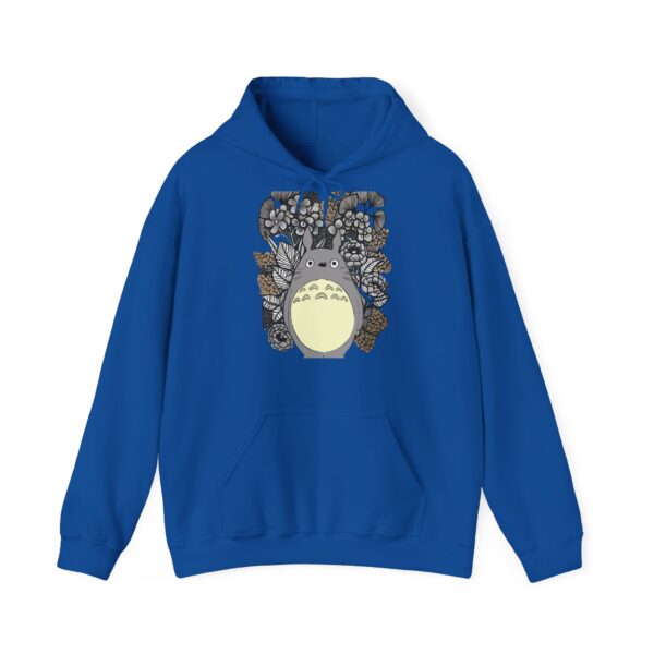 Sweat Totoro Fleurs Bleu