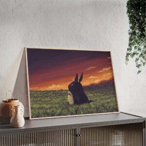 Tableau Totoro Coucher De Soleil