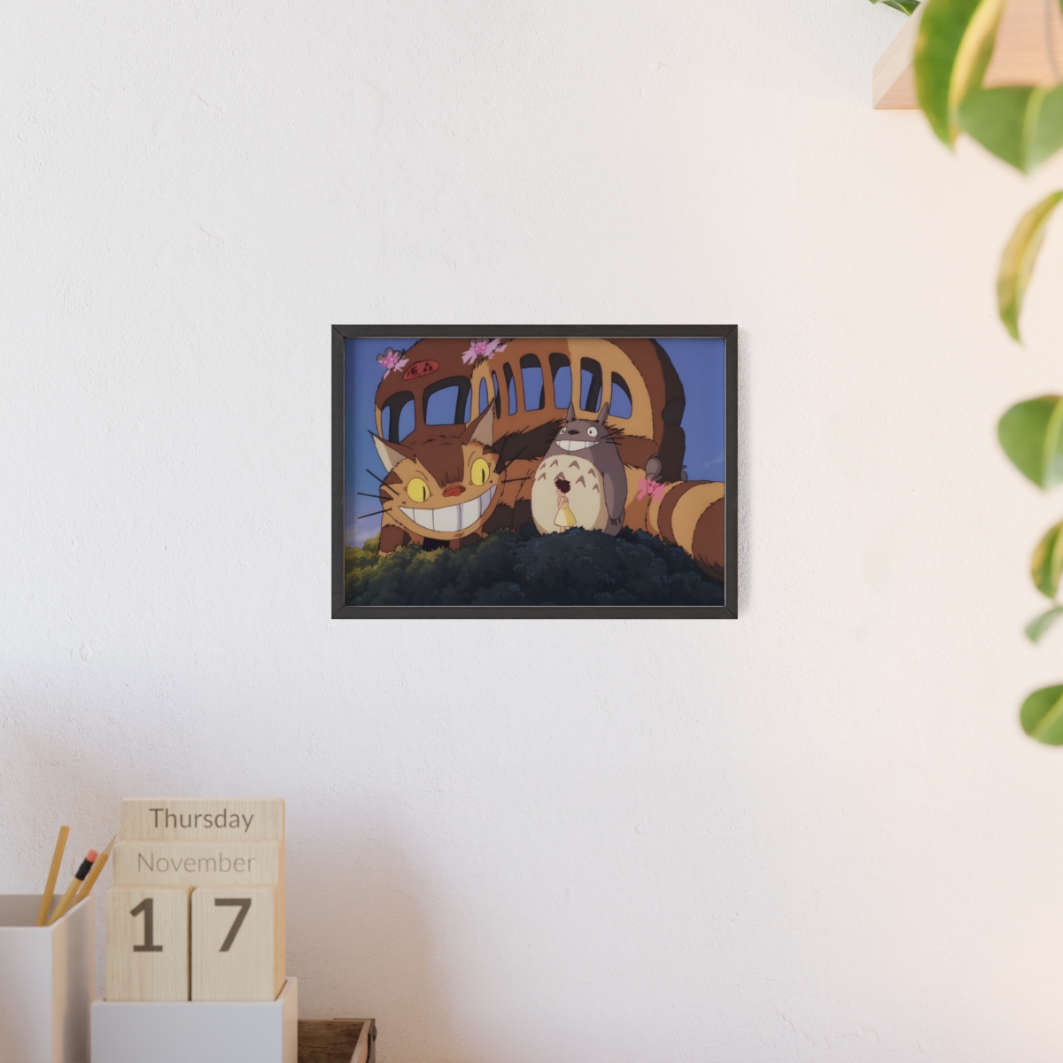 Tableau Totoro Chat Bus Mon Voisin Totoro Studio Ghibli