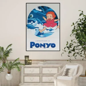 Poster Ponyo Qui Cours