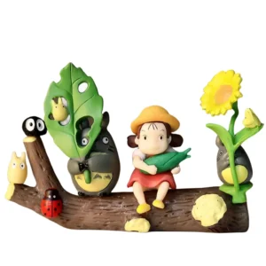 Figurine Totoro Tronc D'Arbre