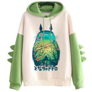 Sweat Totoro Vert Turquoise